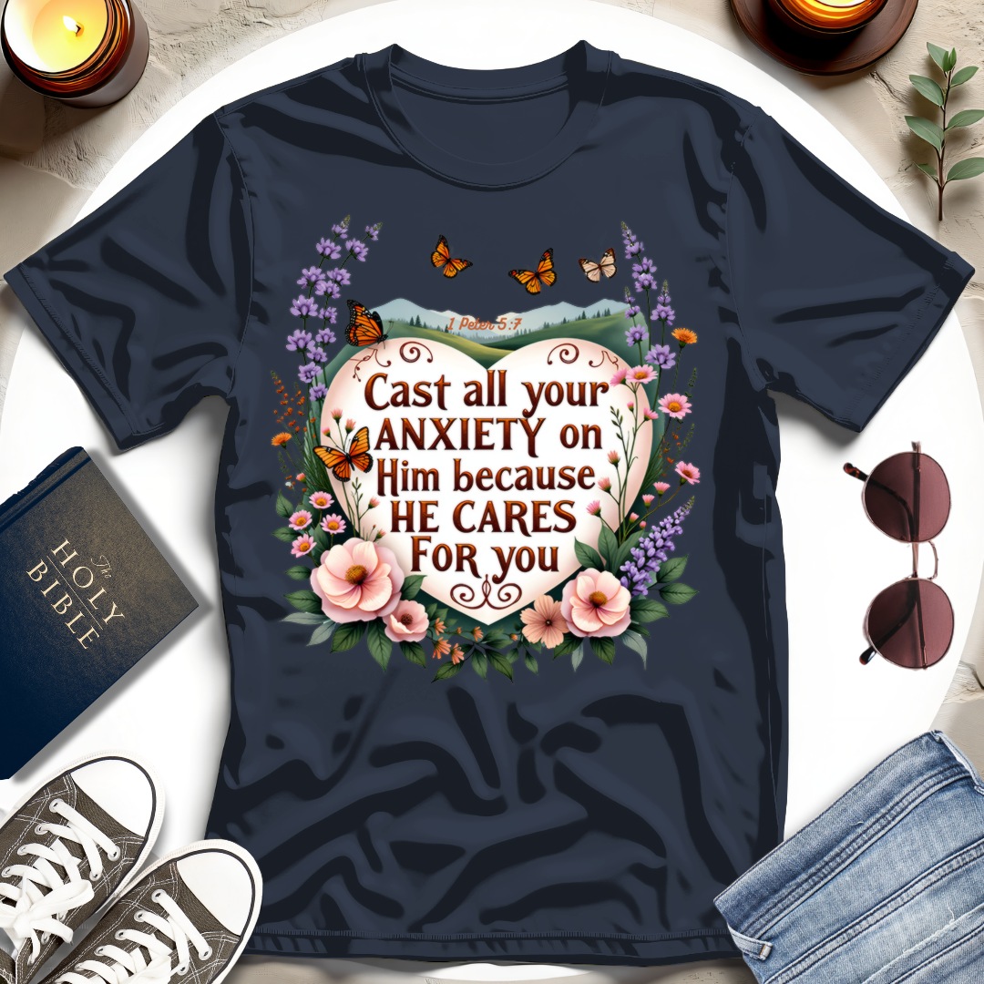 Cast All Your Anxiety T-shirt V
