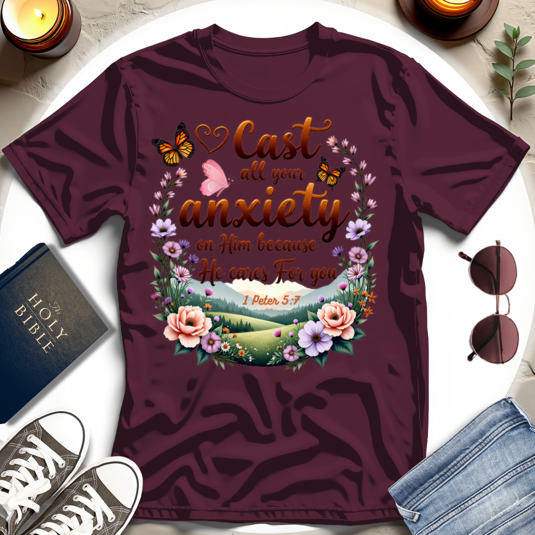 Cast All Your Anxiety T-shirt IV