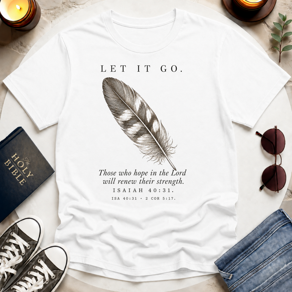Let It Go—Single Feather T-Shirt
