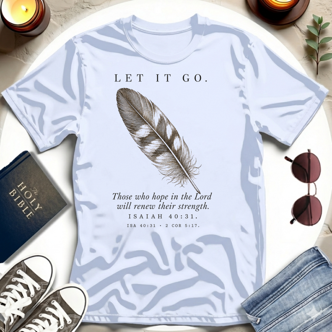 Let It Go—Single Feather T-Shirt