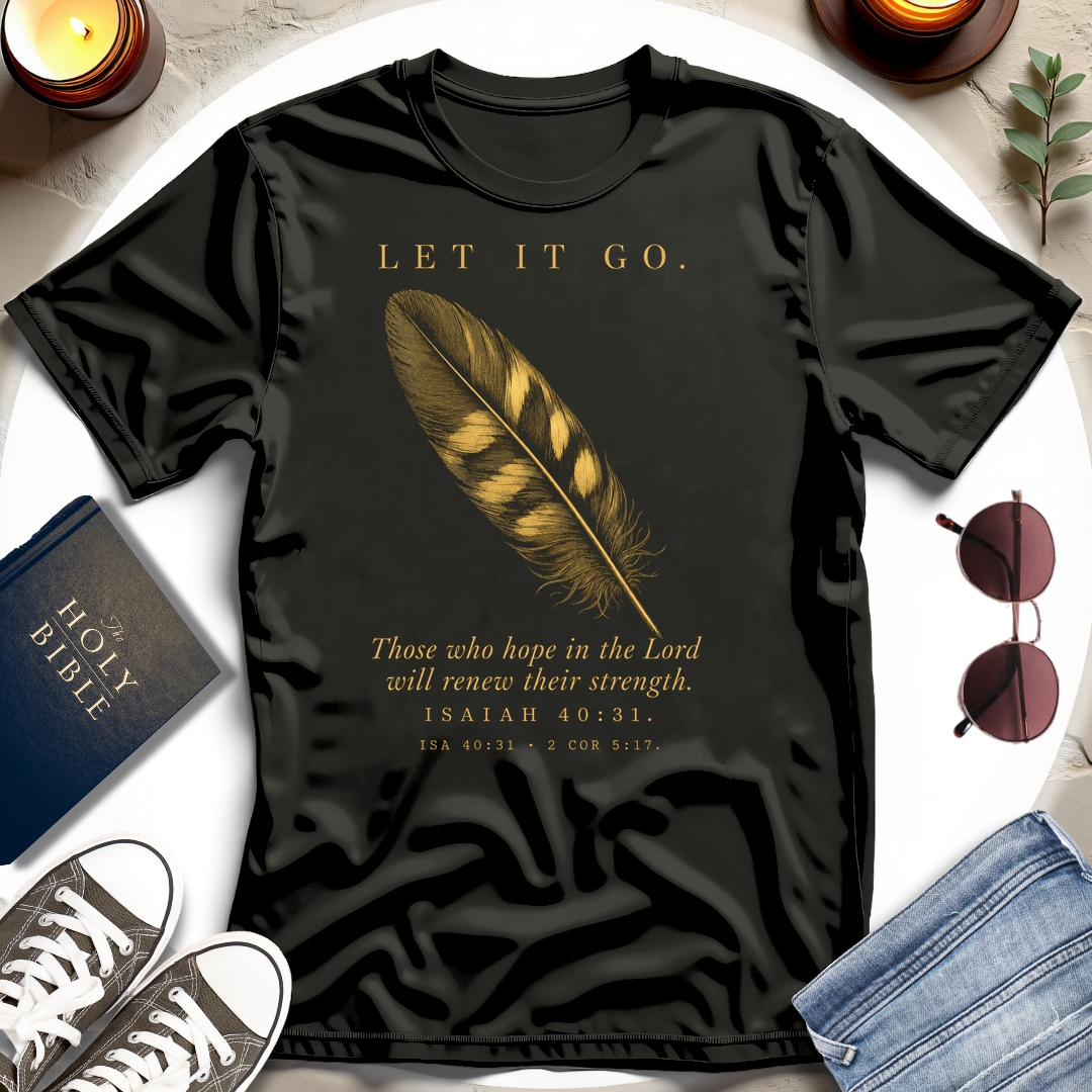 Let It Go—Single Feather T-Shirt