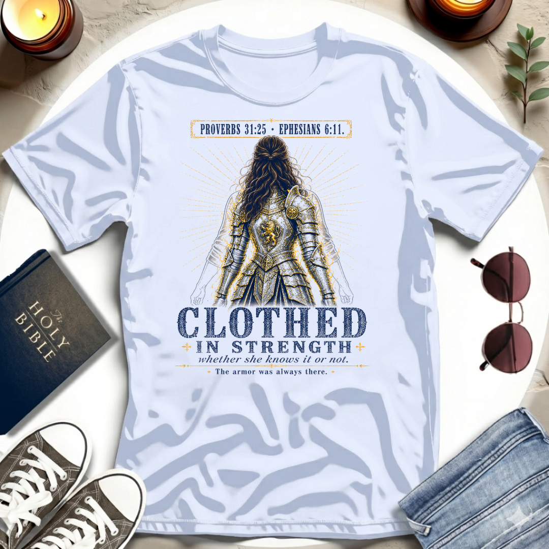 Clothed in Strength, Unseen T-Shirt