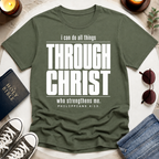 Through Christ—Inverted T-Shirt
