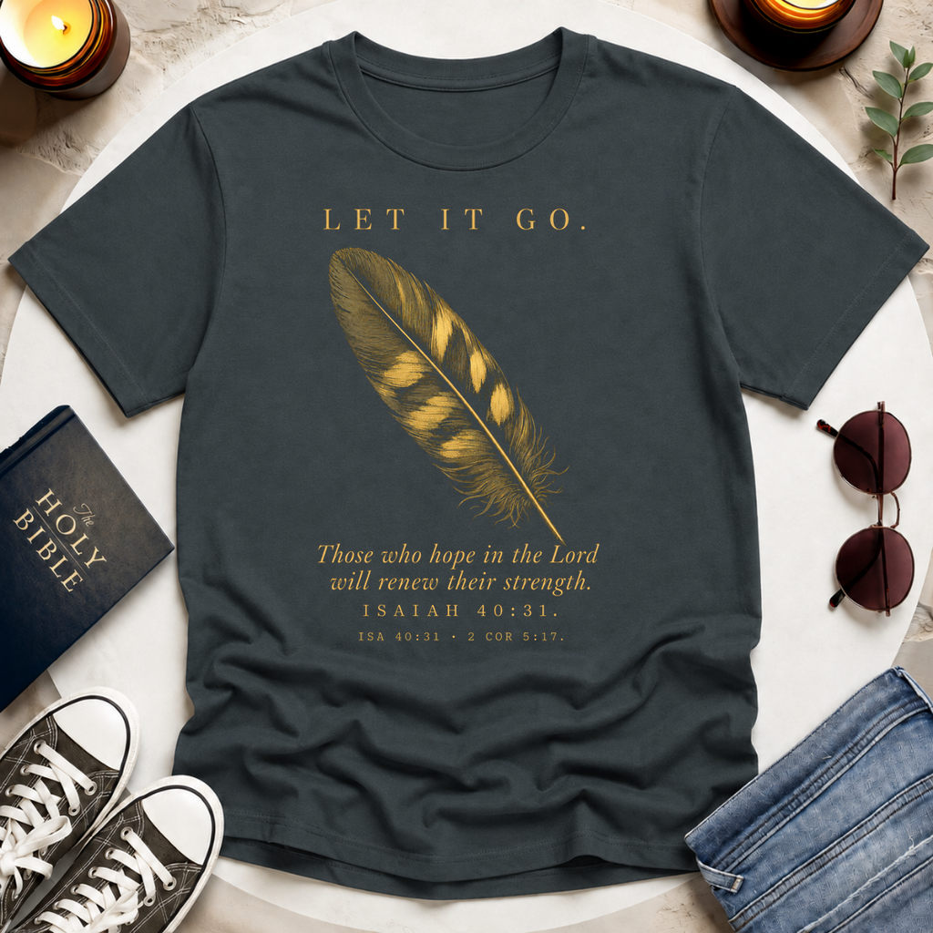 Let It Go—Single Feather T-Shirt
