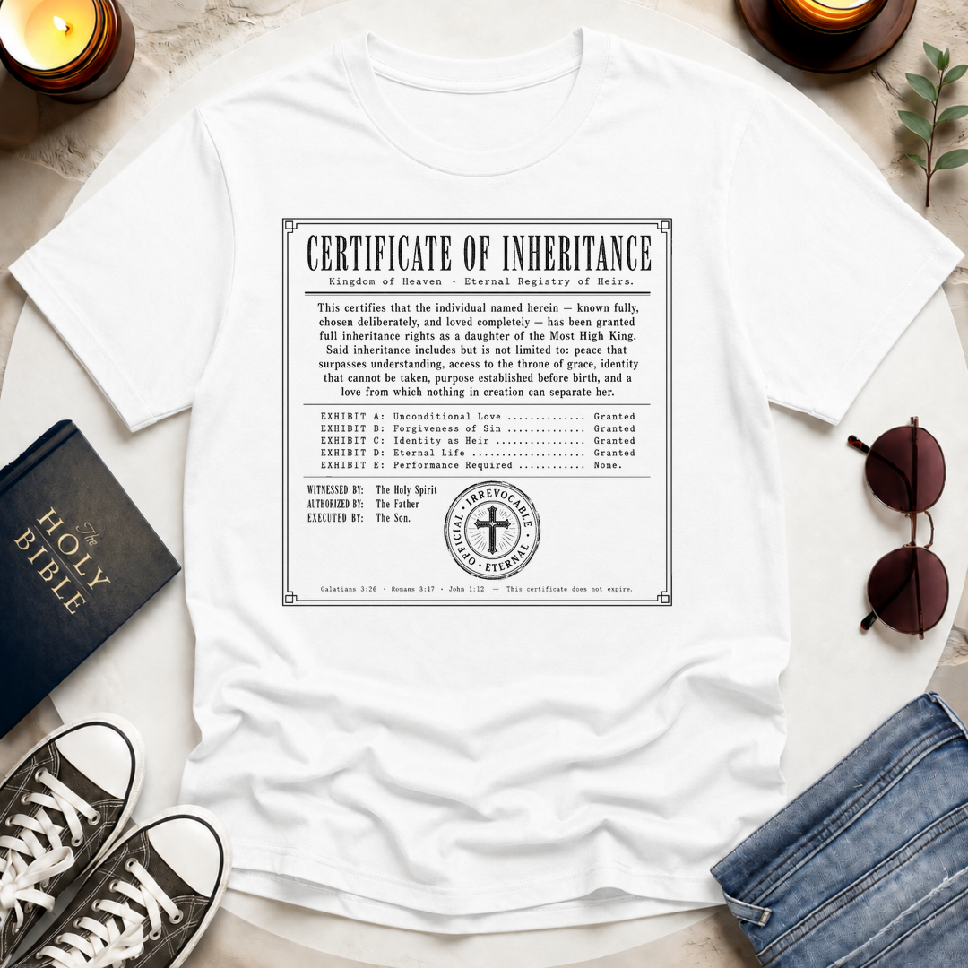 Certificate of Inheritance T-Shirt