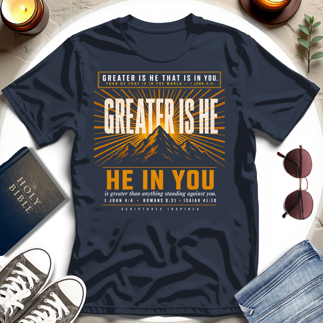 Greater Is He, Mountain T-Shirt