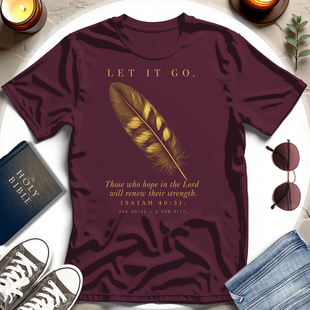 Let It Go—Single Feather T-Shirt