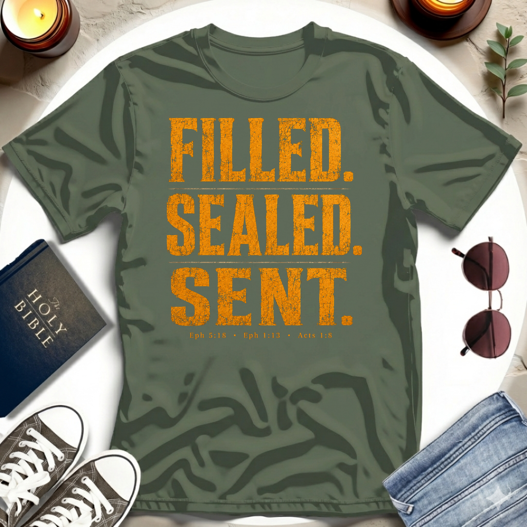 Filled. Sealed. Sent. T-Shirt