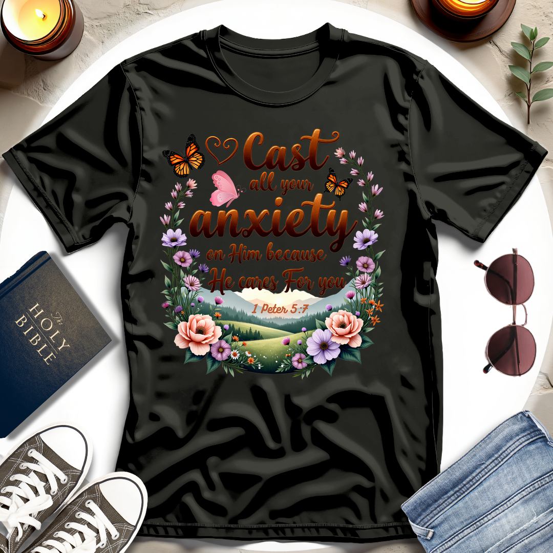 Cast All Your Anxiety T-shirt IV