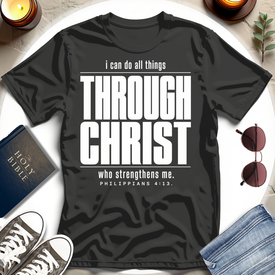 Through Christ—Inverted T-Shirt