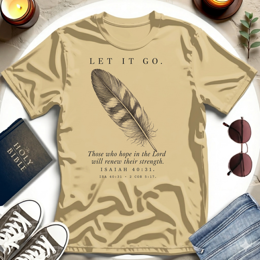 Let It Go—Single Feather T-Shirt