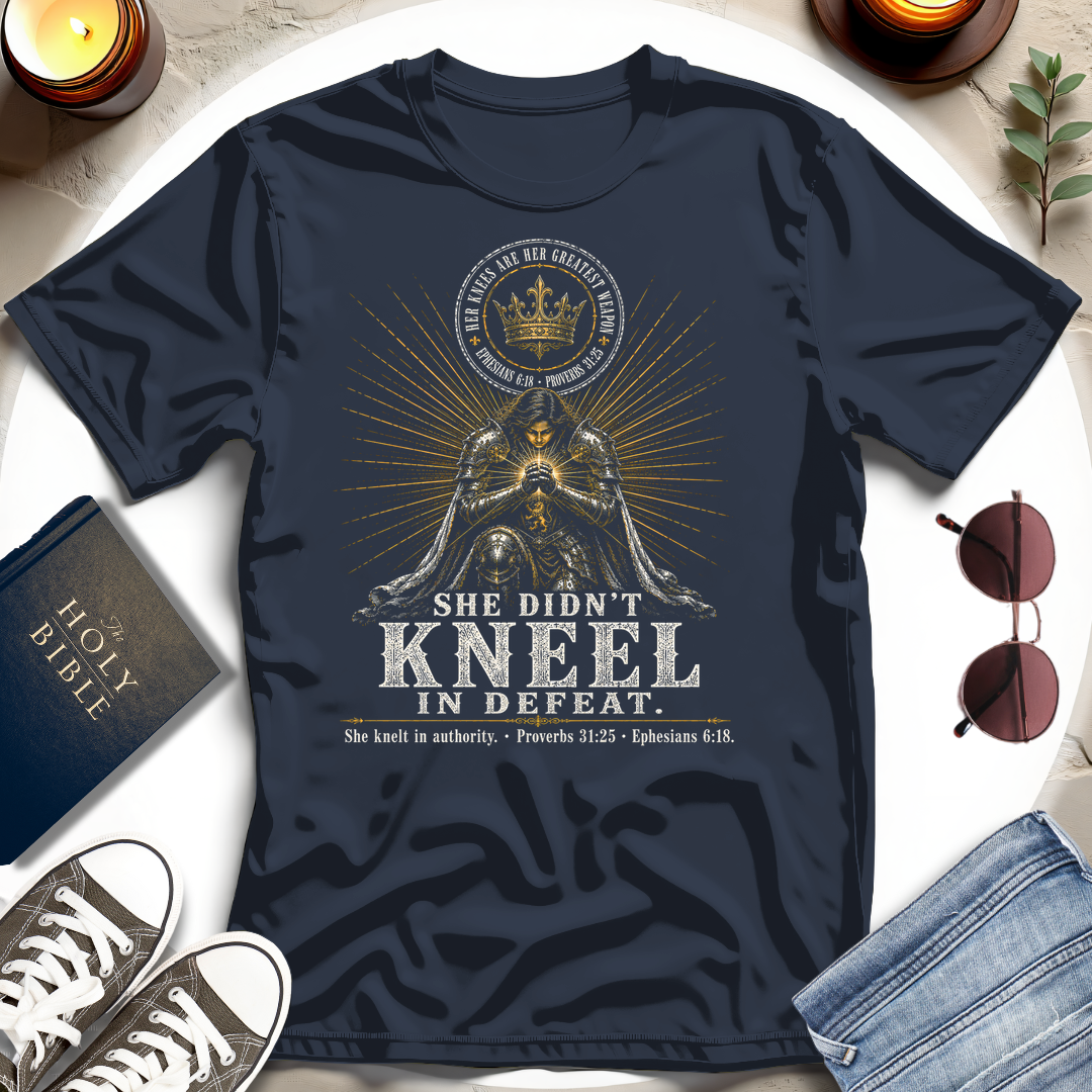 Kneeling, Not Defeated T-Shirt