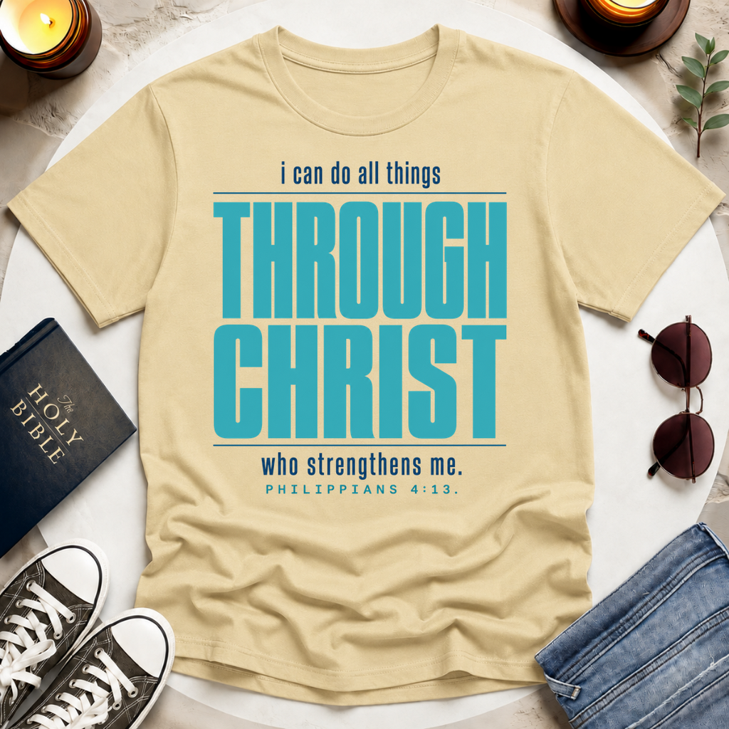 Through Christ—Inverted T-Shirt