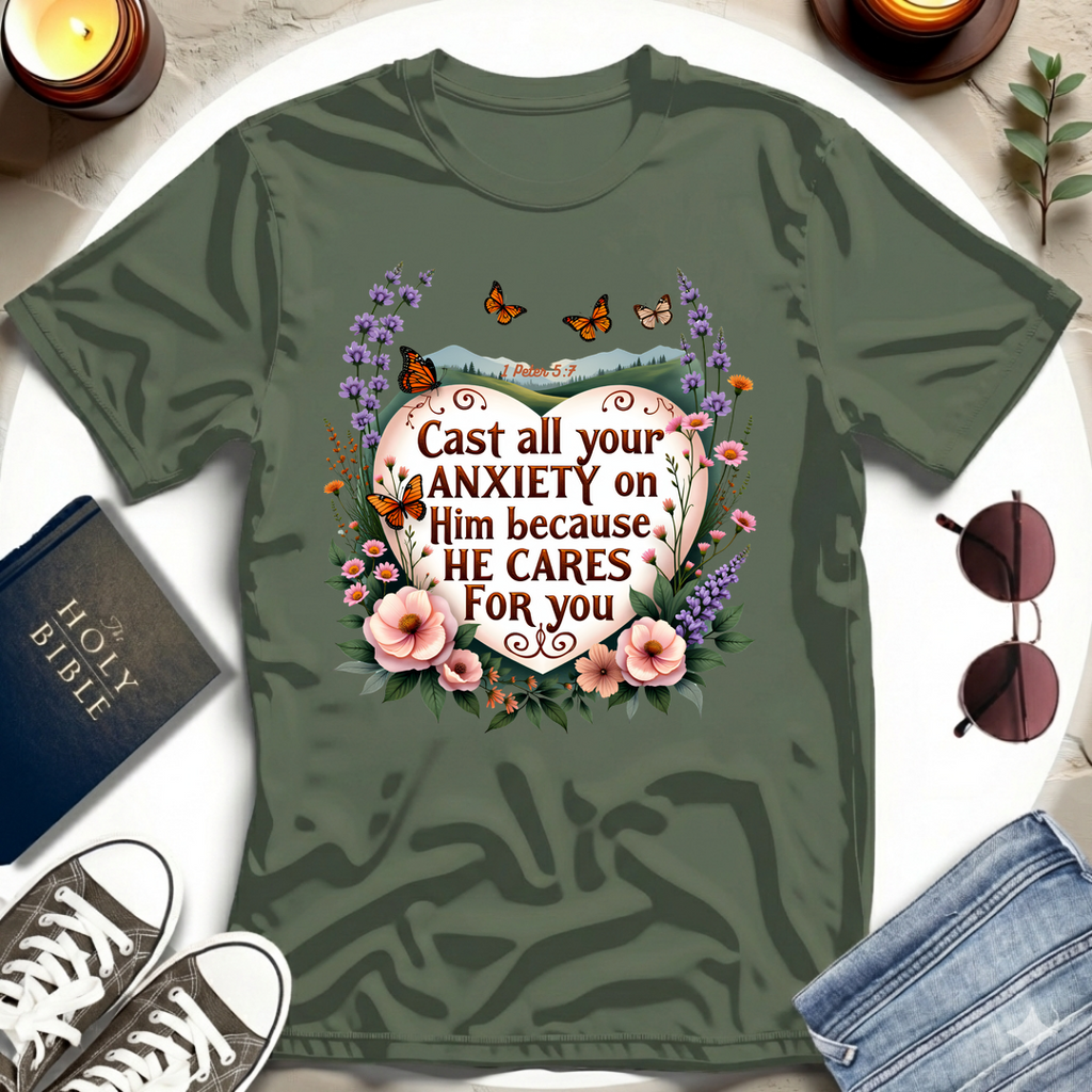 Cast All Your Anxiety T-shirt V