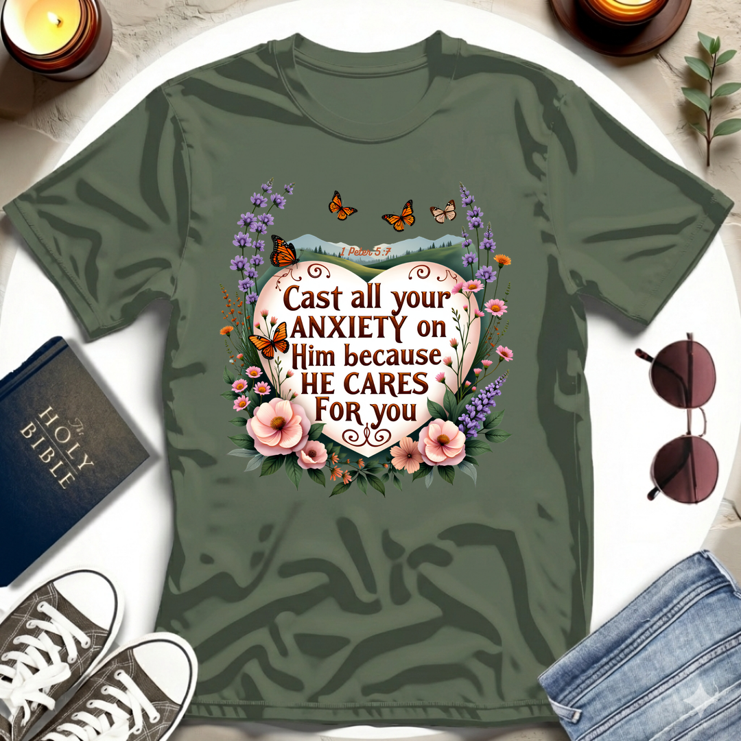 Cast All Your Anxiety T-shirt V