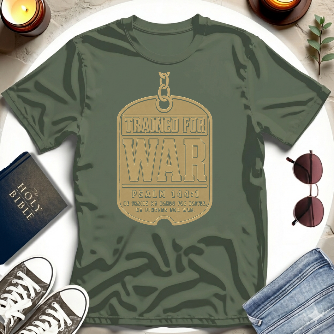 Trained for War Tag T-Shirt
