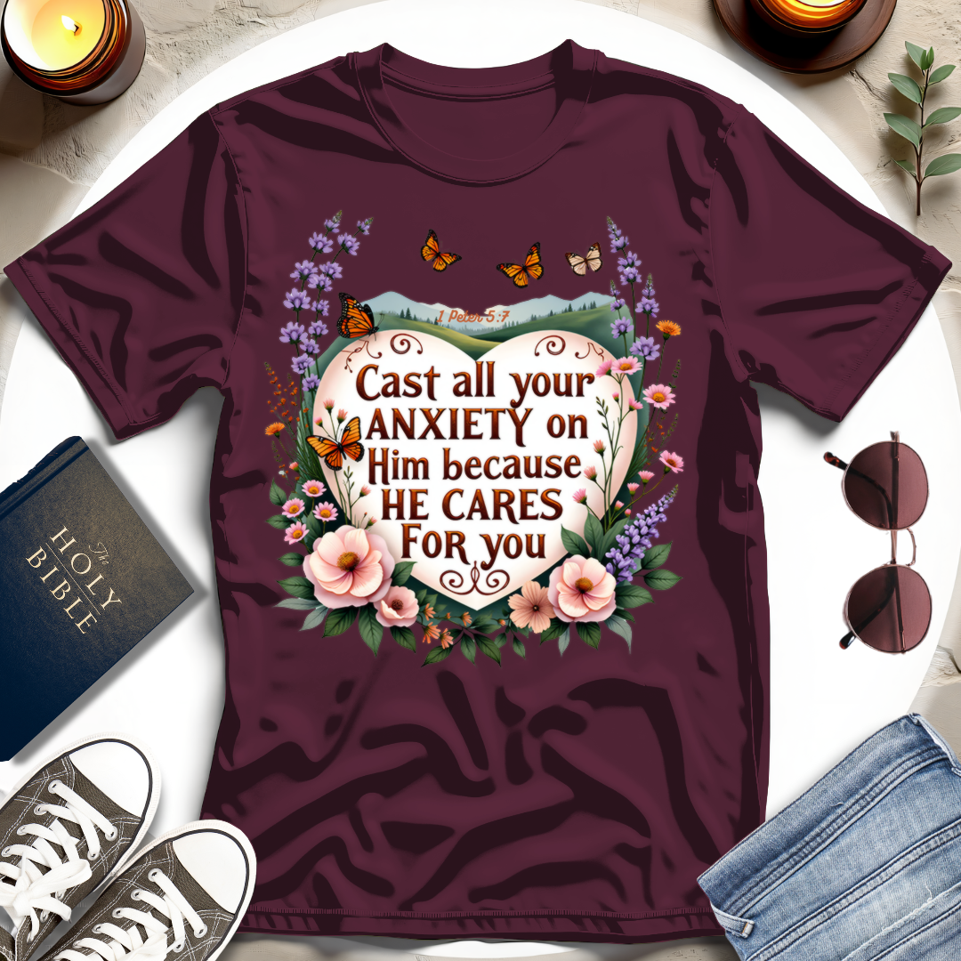 Cast All Your Anxiety T-shirt V