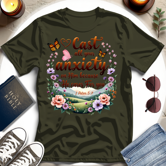 Cast All Your Anxiety T-shirt IV