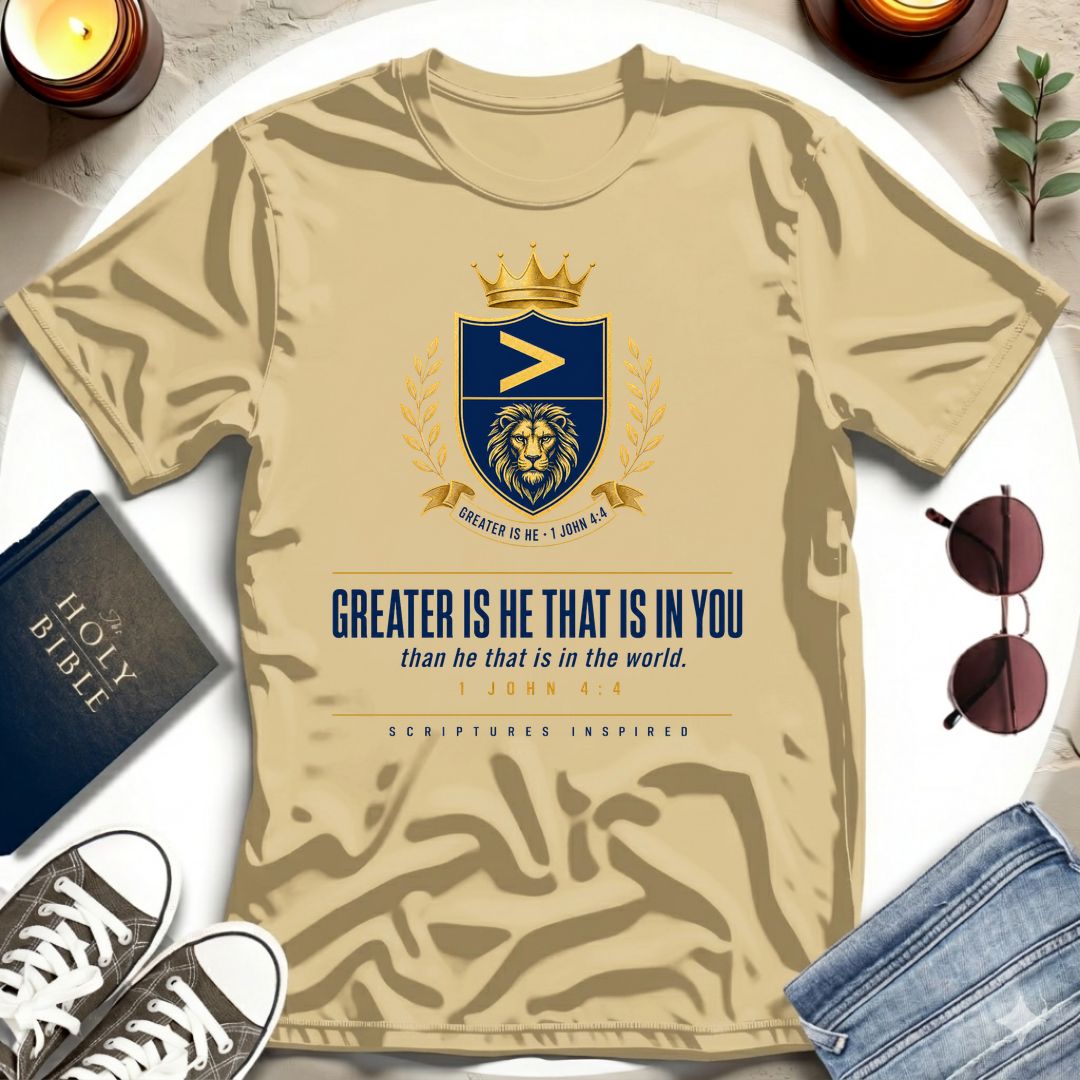 Greater Is He, Royal T-Shirt