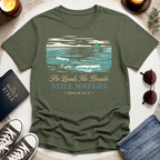 He Leads Me T-Shirt