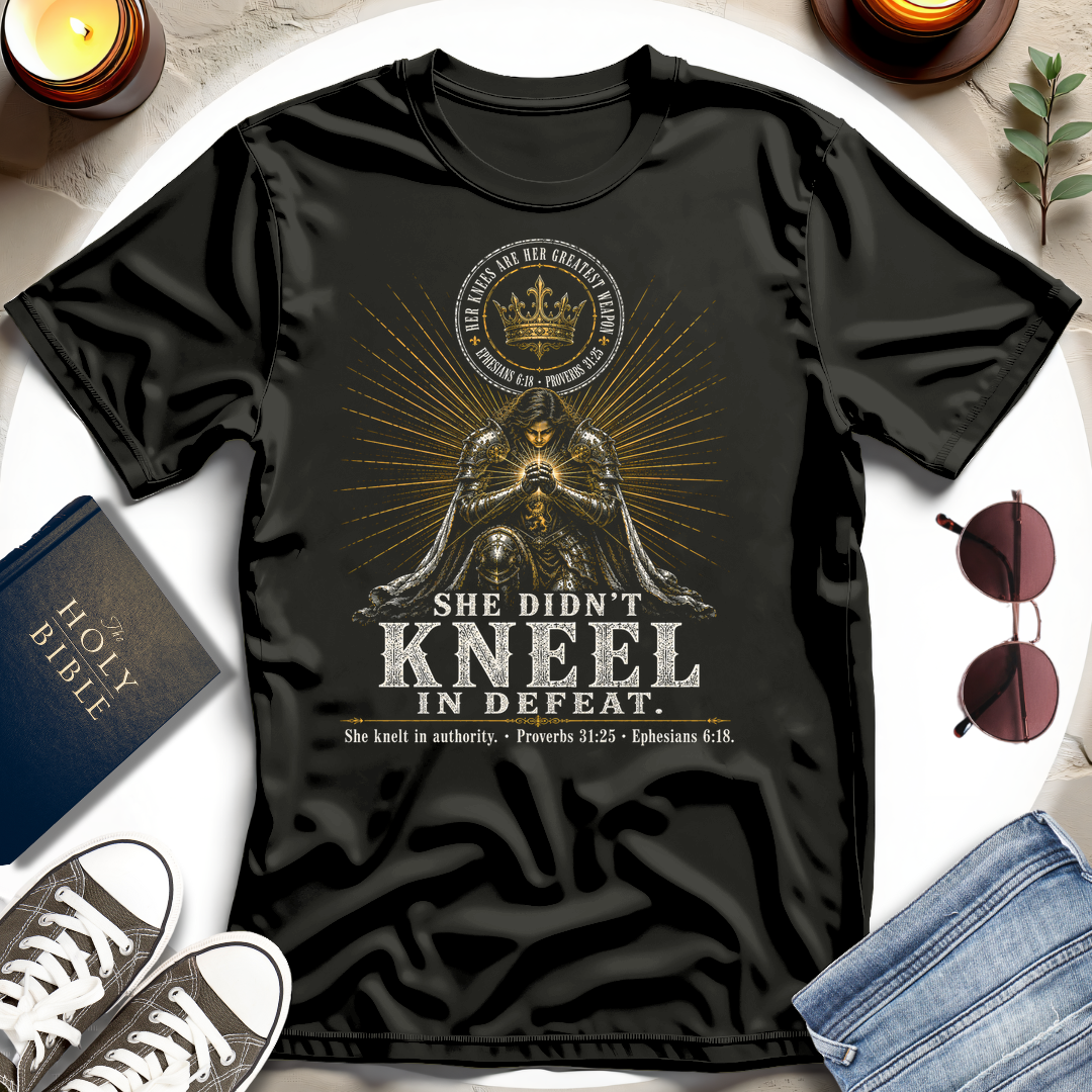 Kneeling, Not Defeated T-Shirt