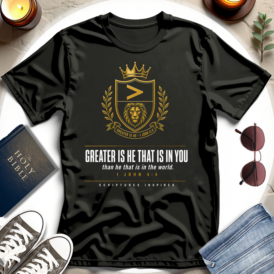 Greater Is He, Royal T-Shirt