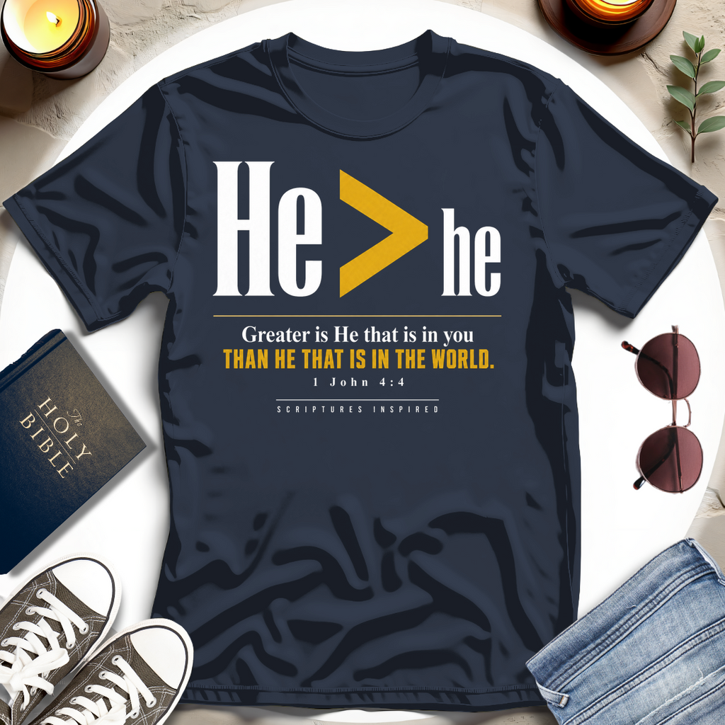 He GREATER THAN he T-Shirt