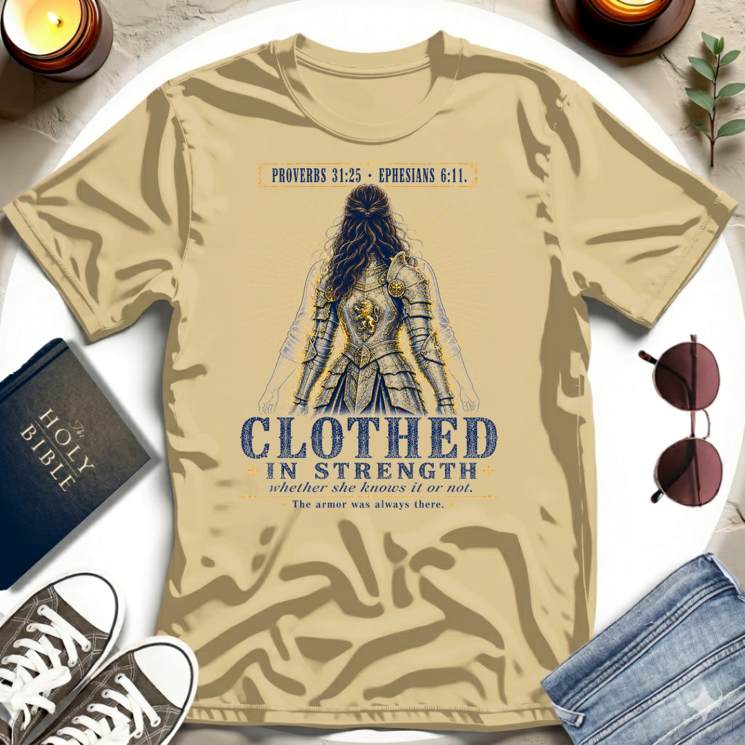 Clothed in Strength, Unseen T-Shirt