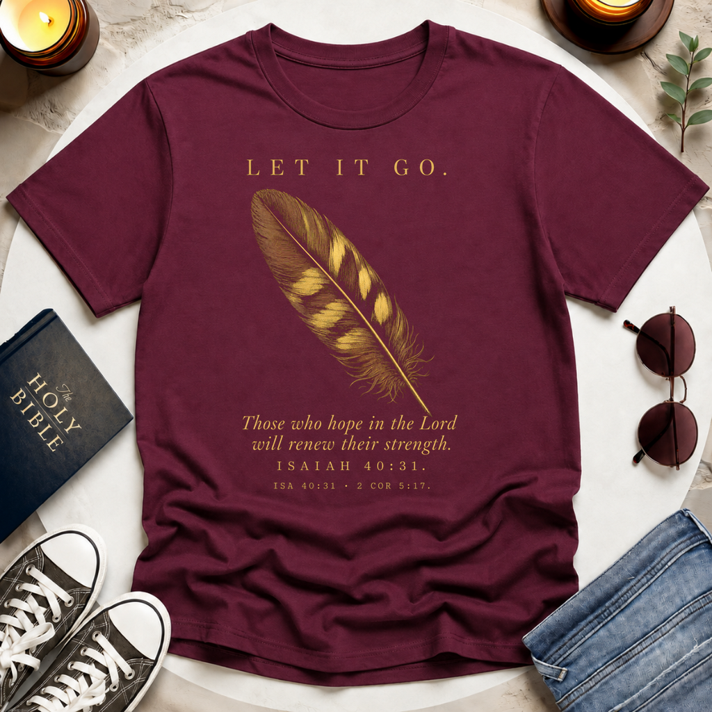Let It Go—Single Feather T-Shirt