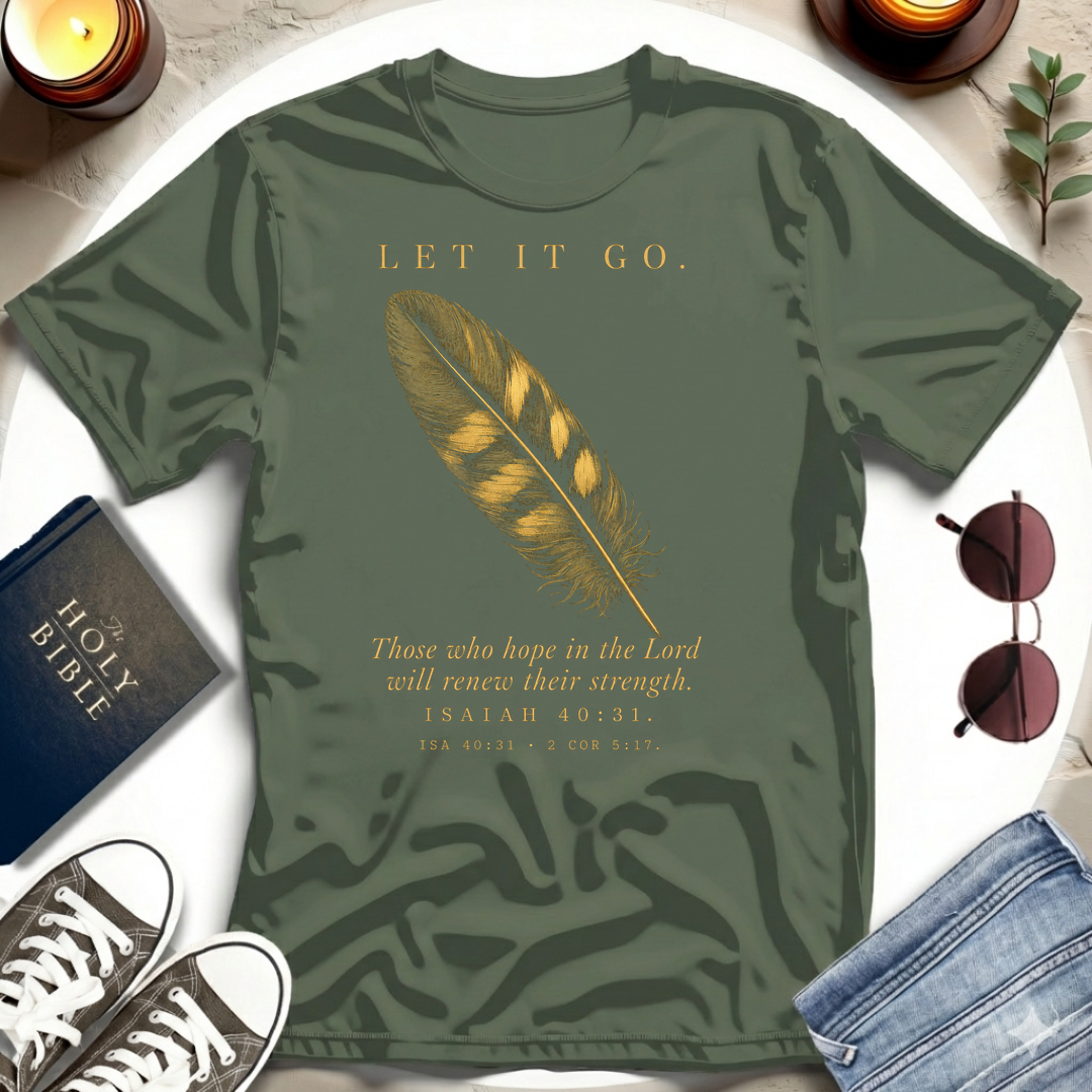 Let It Go—Single Feather T-Shirt